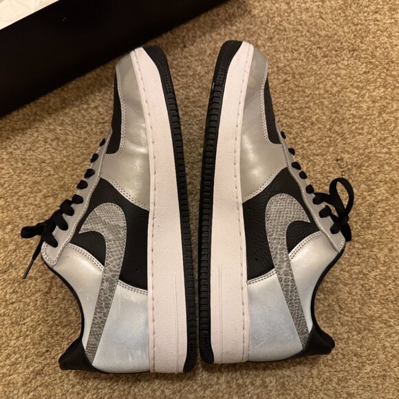 Nike Air Force 1 B Snakeskin 3M Reflective Shoes DJ6033-001 Men’s Size 12 main image 2